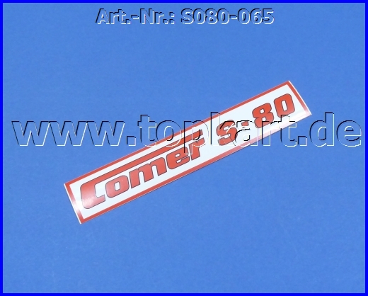 065 - Typenaufkleber Comer S80